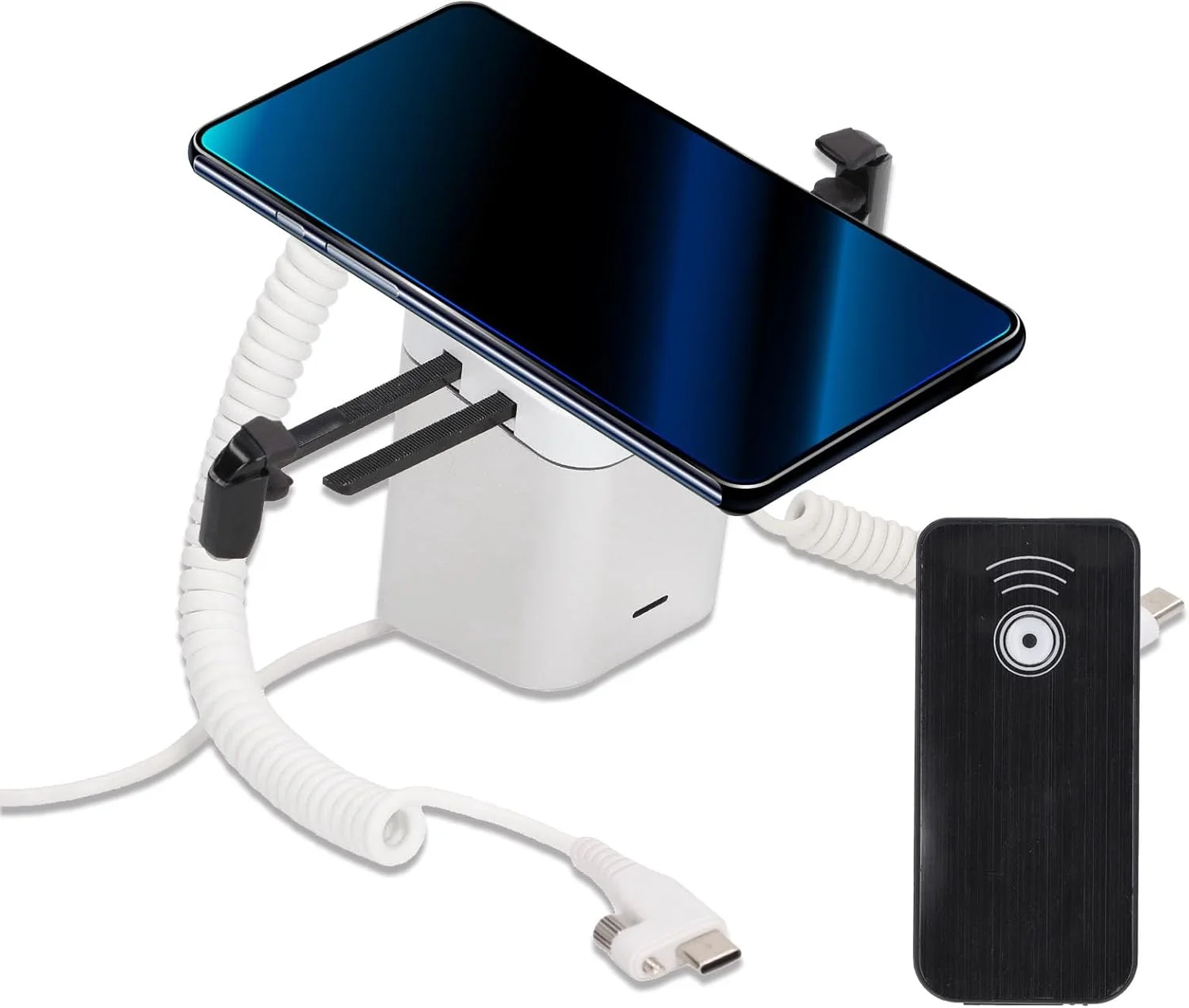 پایه نمایش ضد سرقت گوشی موبایل Diohce با قابلیت شارژ و طراحی آلارم امنیتی 95-120dB برای گوشی های موبایل، تبلت ها، نمایش تجاری محصولات الکترونیکی و (برای iOS)