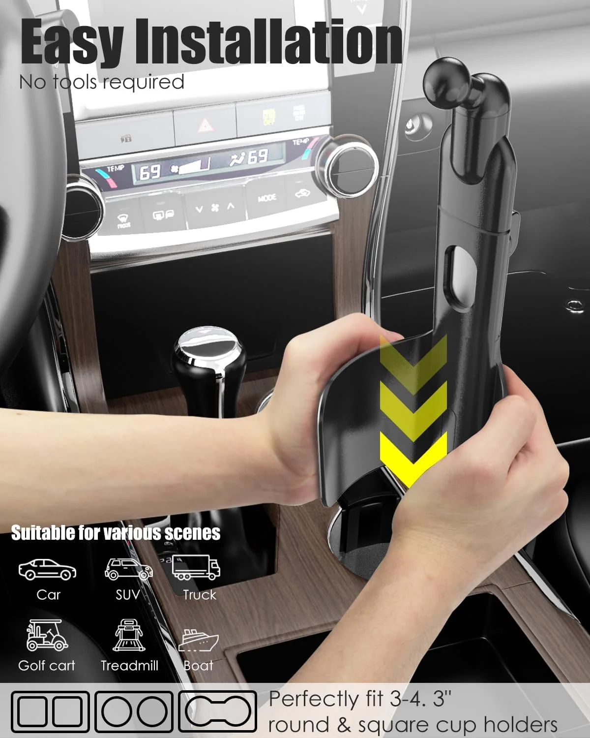 پایه نگهدارنده تبلت و موبایل 3 در 1 Charchendo با بازوی تلسکوپی فلزی 4.4 اینچی، پایه نگهدارنده لیوانی برای کامیون، تسلا، پایه نگهدارنده تبلت لیوانی برای آیپد پرو ایر 4-13 اینچی، زد فولد، آیفون پایه نگهدارنده تبلت و موبایل 3 در 1 Charchendo با بازوی تلسکوپی فلزی 4.4 اینچی، پایه نگهدارنده لیوانی برای کامیون، تسلا، پایه نگهدارنده تبلت لیوانی برای آیپد پرو ایر 4-13 اینچی، زد فولد، آیفون