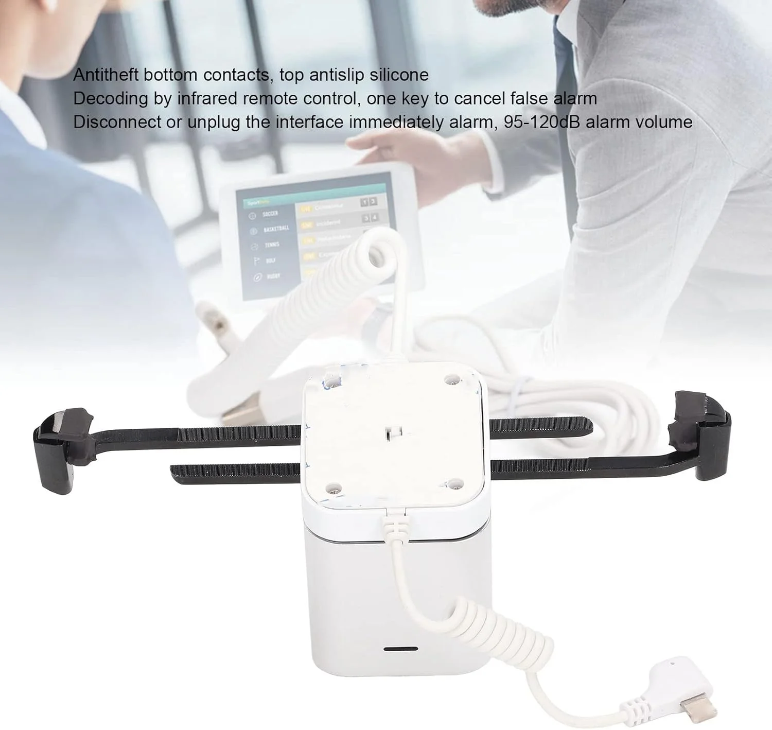 پایه نمایش ضد سرقت گوشی موبایل Diohce با قابلیت شارژ و طراحی آلارم امنیتی 95-120dB برای گوشی های موبایل، تبلت ها، نمایش تجاری محصولات الکترونیکی و (برای iOS) پایه نمایش ضد سرقت گوشی موبایل Diohce با قابلیت شارژ و طراحی آلارم امنیتی 95-120dB برای گوشی های موبایل، تبلت ها، نمایش تجاری محصولات الکترونیکی و (برای iOS)