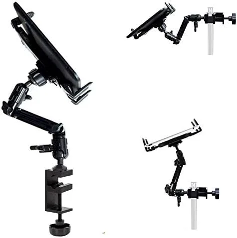 پایه نگهدارنده تبلت ChargerCity با گیره میله/پایه میکروفون موسیقی آلیاژ آلومینیوم سنگین با قابلیت تنظیم 4 طرفه برای تبلت های 7-12 اینچی آیپد پرو ایر مینی گلکسی سرفیس پرو پایه نگهدارنده تبلت ChargerCity با گیره میله/پایه میکروفون موسیقی آلیاژ آلومینیوم سنگین با قابلیت تنظیم 4 طرفه برای تبلت های 7-12 اینچی آیپد پرو ایر مینی گلکسی سرفیس پرو