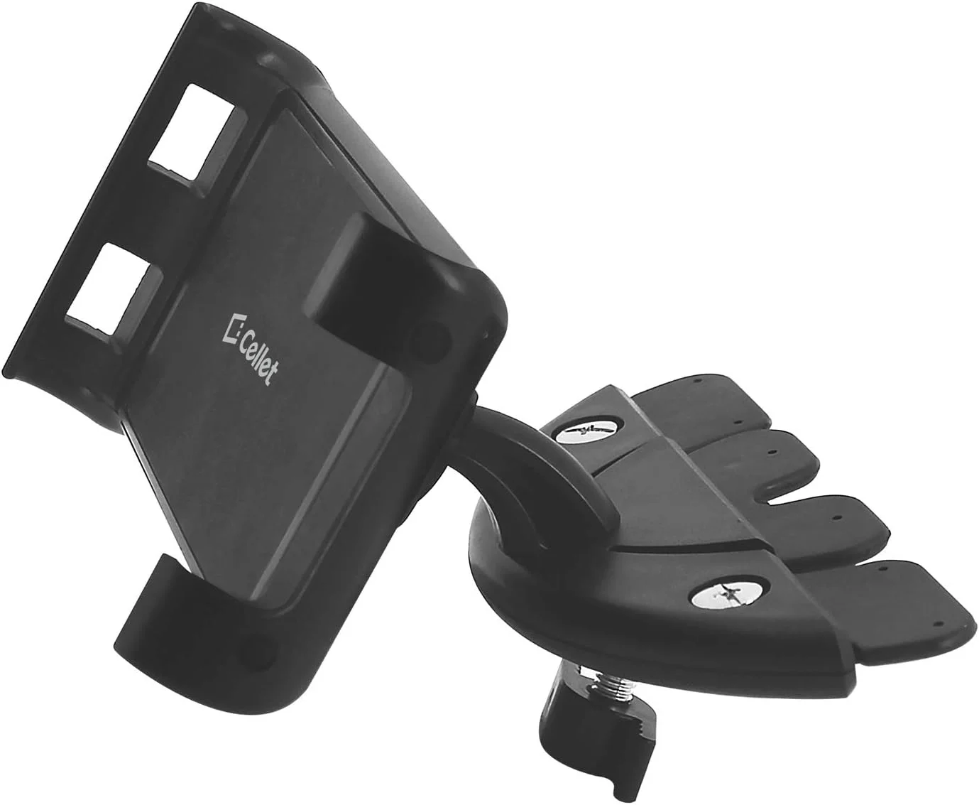 پایه نگهدارنده تبلت Cellet برای شیار CD خودرو، سازگار با آیپد، ایر، پرو، مینی، گلکسی تب، کیندل فایر، سرفیس، نینتندو سوییچ، کروم بوک، آیفون، سامسونگ گلکسی، موتو، گوگل پیکسل