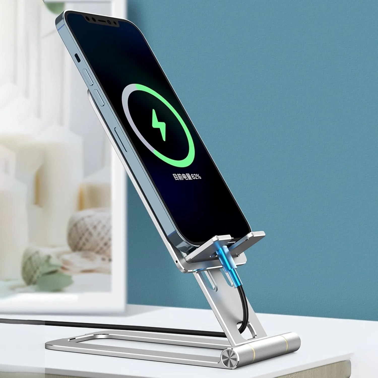 پایه نگهدارنده تاشو گوشی موبایل و تبلت مناسب برای میز، خانواده، کودکان، مطالعه و تماس های ویدیویی