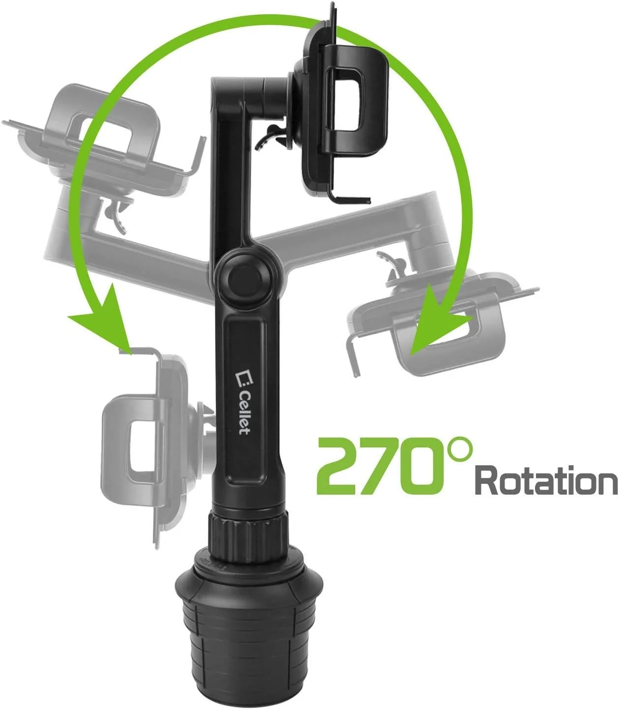 پایه نگهدارنده گوشی موبایل فنجانی خودرو Cellet، پایه نگهدارنده گوشی جهانی قابل تنظیم سازگار با همه گوشی های هوشمند اپل آیفون، سامسونگ گلکسی نوت، ال جی، موتورولا گوگل پیکسل (گردن بلند) پایه نگهدارنده گوشی موبایل فنجانی خودرو Cellet، پایه نگهدارنده گوشی جهانی قابل تنظیم سازگار با همه گوشی های هوشمند اپل آیفون، سامسونگ گلکسی نوت، ال جی، موتورولا گوگل پیکسل (گردن بلند)