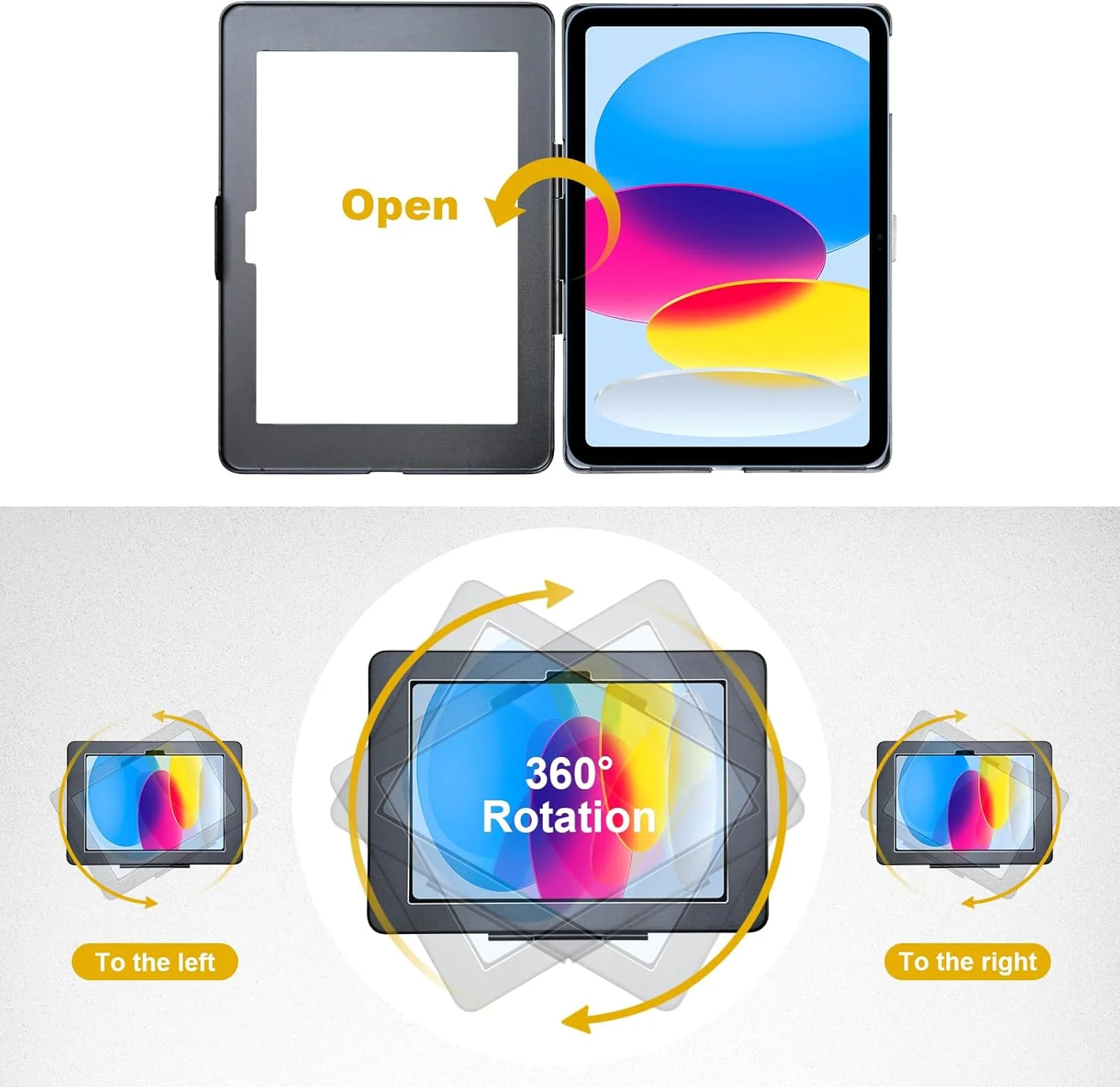 پایه دیواری ضد سرقت کیوسک امنیتی POS برای آیپد 10.9 اینچی نسل دهم 2022، چرخش و تاشو پایه دیواری ضد سرقت کیوسک امنیتی POS برای آیپد 10.9 اینچی نسل دهم 2022، چرخش و تاشو