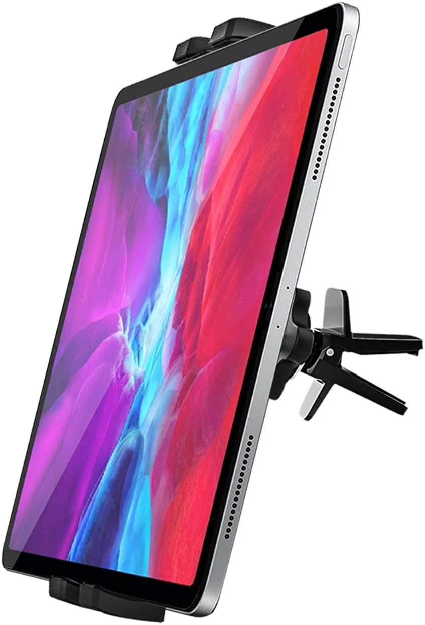 پایه تبلت دریچه کولر خودرو وولیی، نگهدارنده تبلت دریچه AC برای خودرو، گیره دریچه تبلت جهانی، سازگار با آیپد پرو ایر مینی، آیفون، گلکسی تب، زد فولد، سوییچ و دستگاه های 4.7-11 اینچی