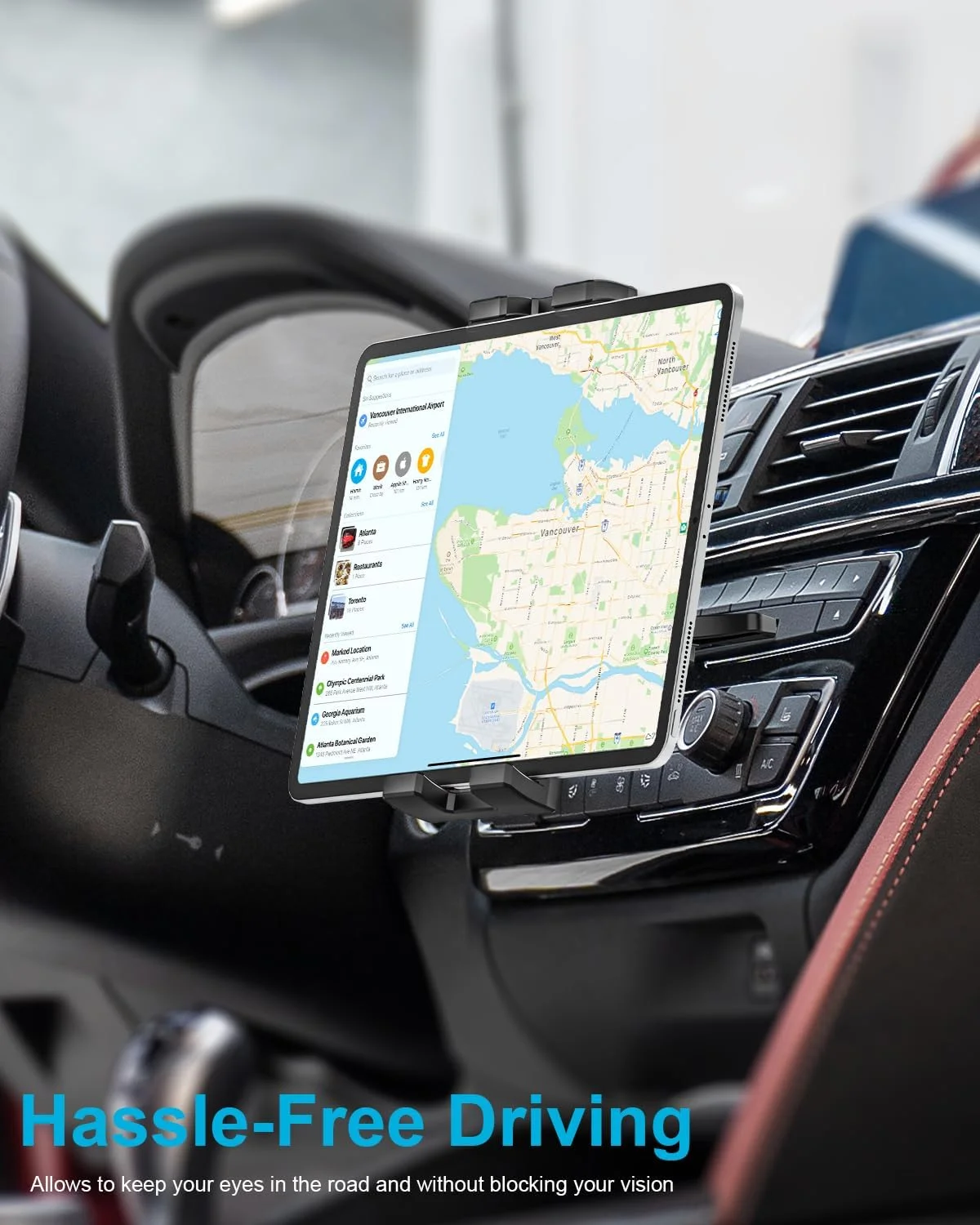 پایه تبلت و گوشی خودرو وولیی، قابل چرخش 360 درجه، مناسب برای آیپد پرو 9.7، 11، 12.9 ایر مینی 5 4 3 2، تبلت های سامسونگ گلکسی، سوییچ، آیفون، و تلفن های همراه و تبلت های 4 تا 13 اینچی