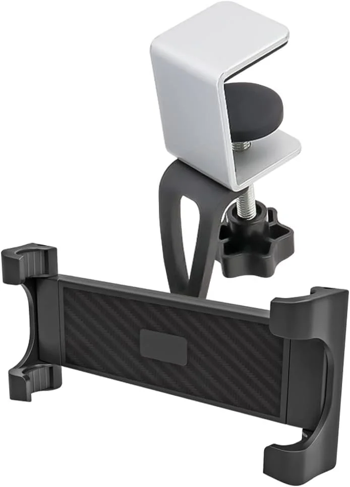 پایه نگهدارنده تبلت زیر کابینتی، پایه گیره ای آلومینیومی رومیزی مناسب برای آیپد پرو 12.9 ایر مینی، تبلت های گلکسی، سرفیس پرو/گو، آیفون، تبلت ها و دستگاه های 5.5 تا 13 اینچی