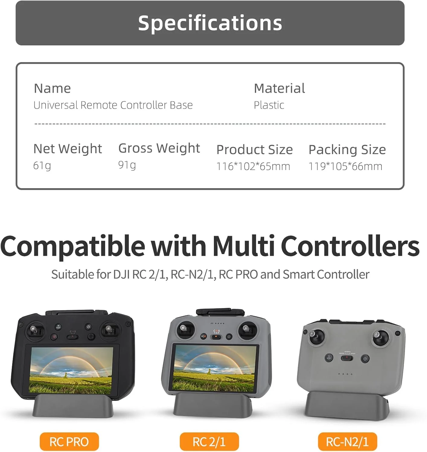 پایه نگهدارنده تبلت برای کنترلر از راه دور پهپاد DJI RC 2/RC 1/RC-N2/RC-N1/RC PRO، لوازم جانبی پایه، پایه نمایشگر رومیزی تبلت قابل حمل پایه نگهدارنده تبلت برای کنترلر از راه دور پهپاد DJI RC 2/RC 1/RC-N2/RC-N1/RC PRO، لوازم جانبی پایه، پایه نمایشگر رومیزی تبلت قابل حمل