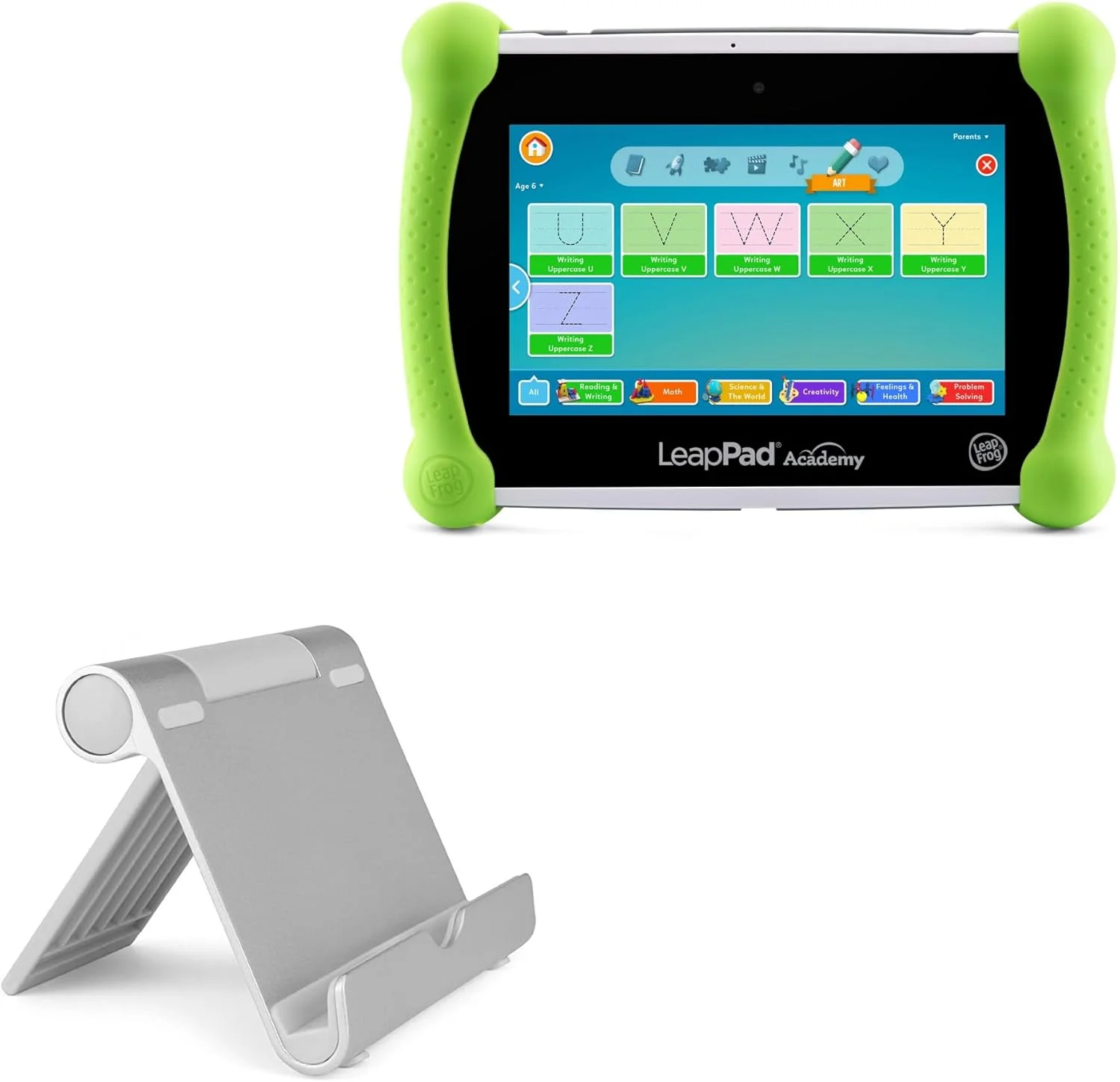 پایه و نگهدارنده باکس ویو سازگار با Leapfrog LeapPad Academy - پایه آلومینیومی VersaView، قابل حمل، زاویه دید چندگانه و مقاوم