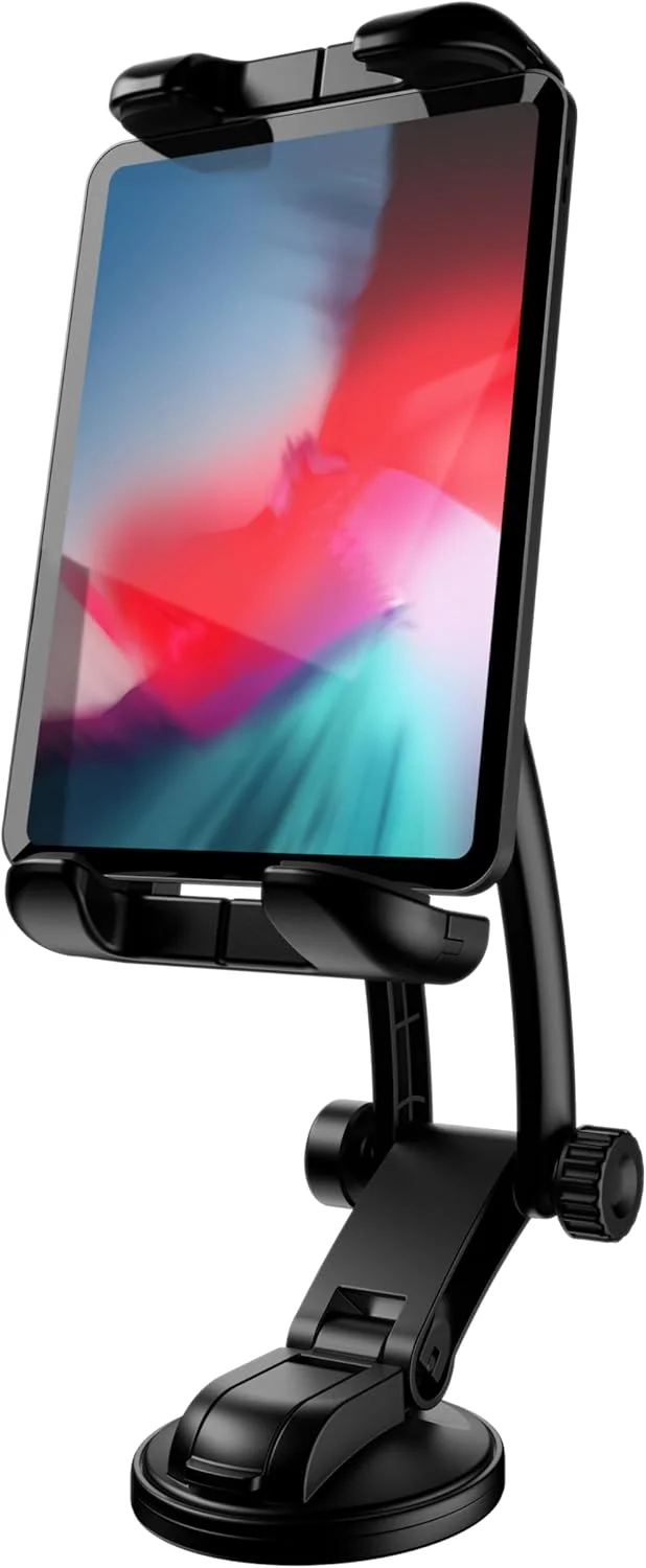 پایه تبلت براکت ترون HD (فوق سنگین) قابل حمل داشبورد و گیره شیشه - BX1-588-2, داشبورد+شیشه