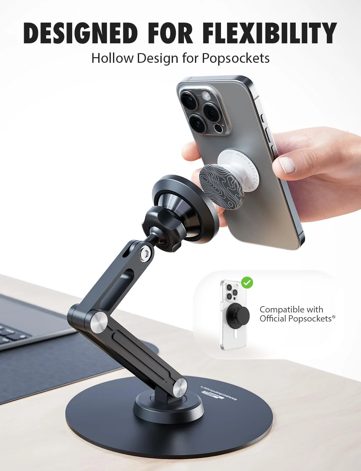 پایه نگهدارنده مغناطیسی آیپد Bracketron - پایه تبلت MagAlign PRO با سازگاری MagSafe، پایه چرخان 360 درجه و بازوی محوری قابل تنظیم، آهنرباهای فوق العاده قوی + طراحی مکش پایه نگهدارنده مغناطیسی آیپد Bracketron - پایه تبلت MagAlign PRO با سازگاری MagSafe، پایه چرخان 360 درجه و بازوی محوری قابل تنظیم، آهنرباهای فوق العاده قوی + طراحی مکش