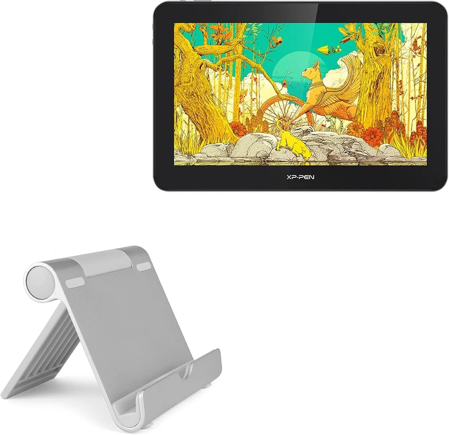پایه و نگهدارنده باکس ویو سازگار با تبلت طراحی XP-Pen MD160U (15.6 اینچ) - پایه آلومینیومی VersaView، قابل حمل، زاویه دید چندگانه و مقاوم
