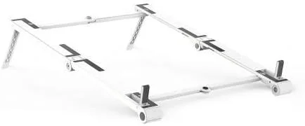 پایه و نگهدارنده باکس ویو سازگار با Simbans PicassoTab X14 (14.1 اینچ) - پایه آلومینیومی جیبی 3 در 1، پایه قابل حمل با قابلیت تنظیم زاویه دید چندگانه - نقره ای متالیک