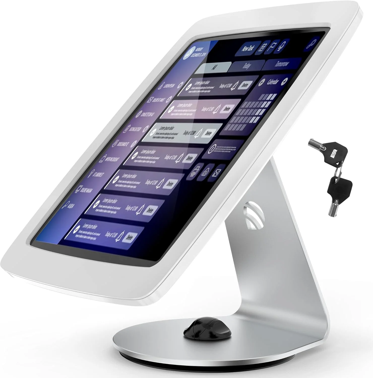 پایه کیوسک تبلت رومیزی با قفل - چرخان سازگار با آیپد 10.9 اینچی نسل 10، پرو 11 اینچی نسل 1 2 3 4، ایر 4 5، ایر 11 اینچی، آیپد 11 اینچی (A16) - BSC109WA پایه کیوسک تبلت رومیزی با قفل - چرخان سازگار با آیپد 10.9 اینچی نسل 10، پرو 11 اینچی نسل 1 2 3 4، ایر 4 5، ایر 11 اینچی، آیپد 11 اینچی (A16) - BSC109WA