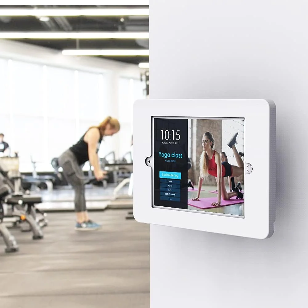 پایه دیواری تبلت سازگار با آیپد 10.2 اینچی نسل 7، 8 و 9، دارای پایه چرخان، قفل کلیدی، تمام فلزی - BSW101T