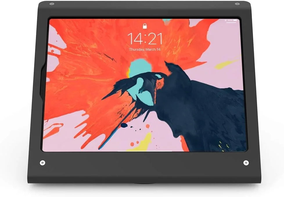 پایه تبلت سازگار با آیپد پرو 12.9 اینچ نسل 3، 4، 5 و 6، ایر 13 اینچ با پایه گردان، نگهدارنده تبلت تمام فلزی ضد سرقت برای کیوسک POS