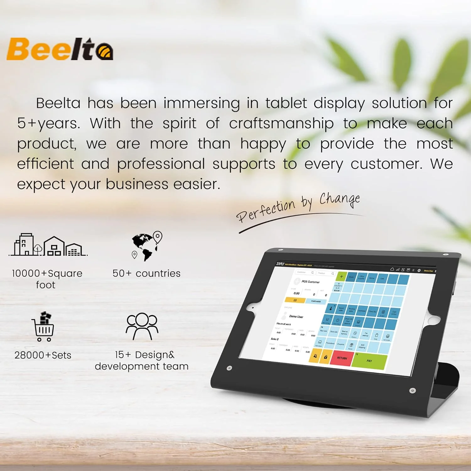 پایه کیوسک تبلت سازگار با آیپد 10.2 اینچی نسل 7، 8 و 9 با پایه چرخان 360 درجه