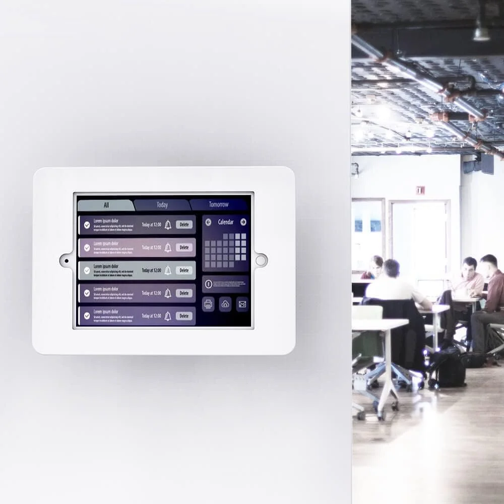 پایه دیواری تبلت سازگار با آیپد نسل 5 و 6، پرو 9.7 اینچ، ایر 1/2، استند فلزی قفل دار پایه دیواری تبلت سازگار با آیپد نسل 5 و 6، پرو 9.7 اینچ، ایر 1/2، استند فلزی قفل دار