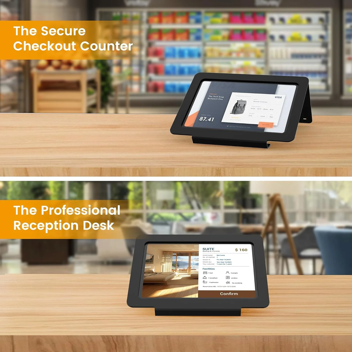 پایه رومیزی تبلت، تمام فلزی ارگونومیک 30 درجه با قفل کابل امنیتی برای دفتر، پیشخوان POS، پذیرش - سازگار با آیپد نسل دهم (10.9 اینچ)، پرو 11 اینچ، ایر 4/5 (10.9 اینچ)، ایر 11 اینچ، آیپد 11 اینچ (A16) پایه رومیزی تبلت، تمام فلزی ارگونومیک 30 درجه با قفل کابل امنیتی برای دفتر، پیشخوان POS، پذیرش - سازگار با آیپد نسل دهم (10.9 اینچ)، پرو 11 اینچ، ایر 4/5 (10.9 اینچ)، ایر 11 اینچ، آیپد 11 اینچ (A16)