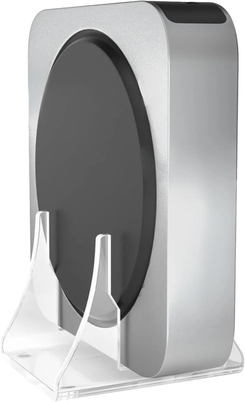 پایه رومیزی اکریلیک سازگار با اپل مک مینی M1، M2، M2 Pro، نگهدارنده عمودی سازگار با مک مینی 2010-2023، پایه ضد لغزش سازگار با مک مینی PC شفاف