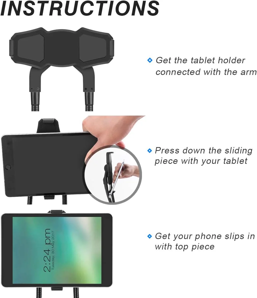 نگهدارنده تبلت B-Land برای پایه گردنی، گیره تبلت و موبایل یونیورسال (پایه گردنی شامل نمی شود) نگهدارنده تبلت B-Land برای پایه گردنی، گیره تبلت و موبایل یونیورسال (پایه گردنی شامل نمی شود)