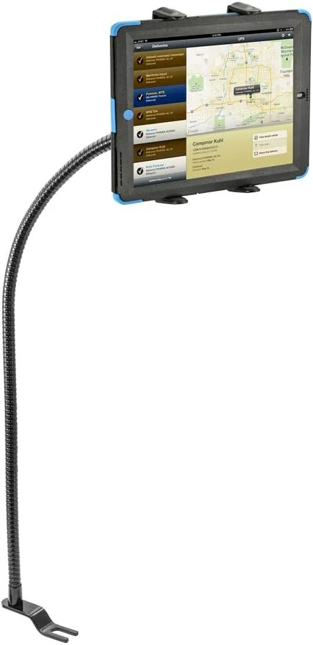 پایه تبلت ریلی صندلی خودرو یا کامیون ARKON با گردن غازی 28 اینچی | مناسب برای همه | چرخش 360 درجه | بازوی انعطاف پذیر و محکم | سازگار با آیپد، سامسونگ، گوگل و غیره | TAB192L28