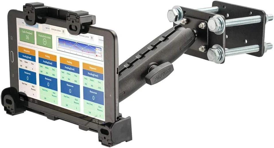 پایه تبلت فلزی قفل‌دار مقاوم ۷.۲۵ اینچی مخصوص لیفتراک آرکان