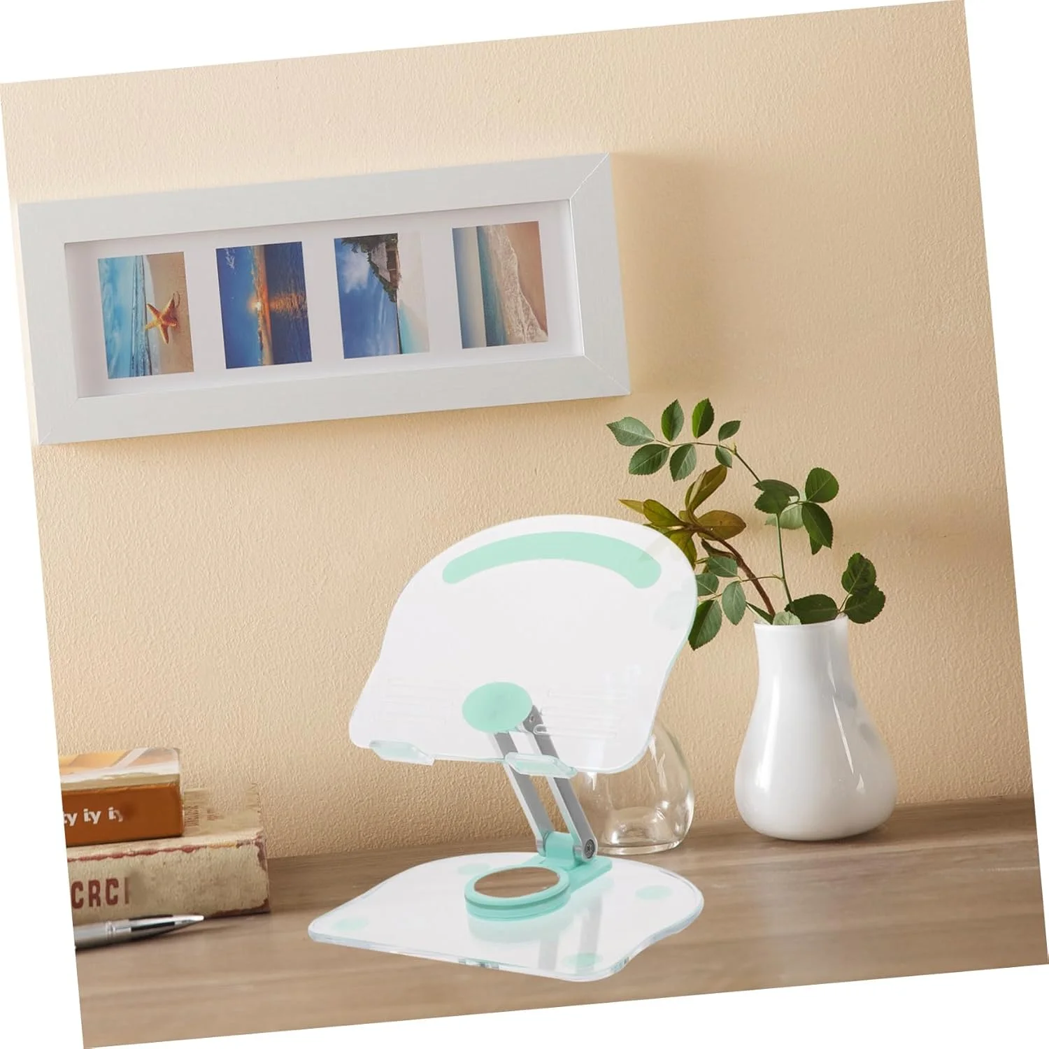 نگهدارنده تلفن همراه چرخشی اکریلیک قابل تنظیم Angoily برای تبلت، پایه چند منظوره تبلت اکریلیک