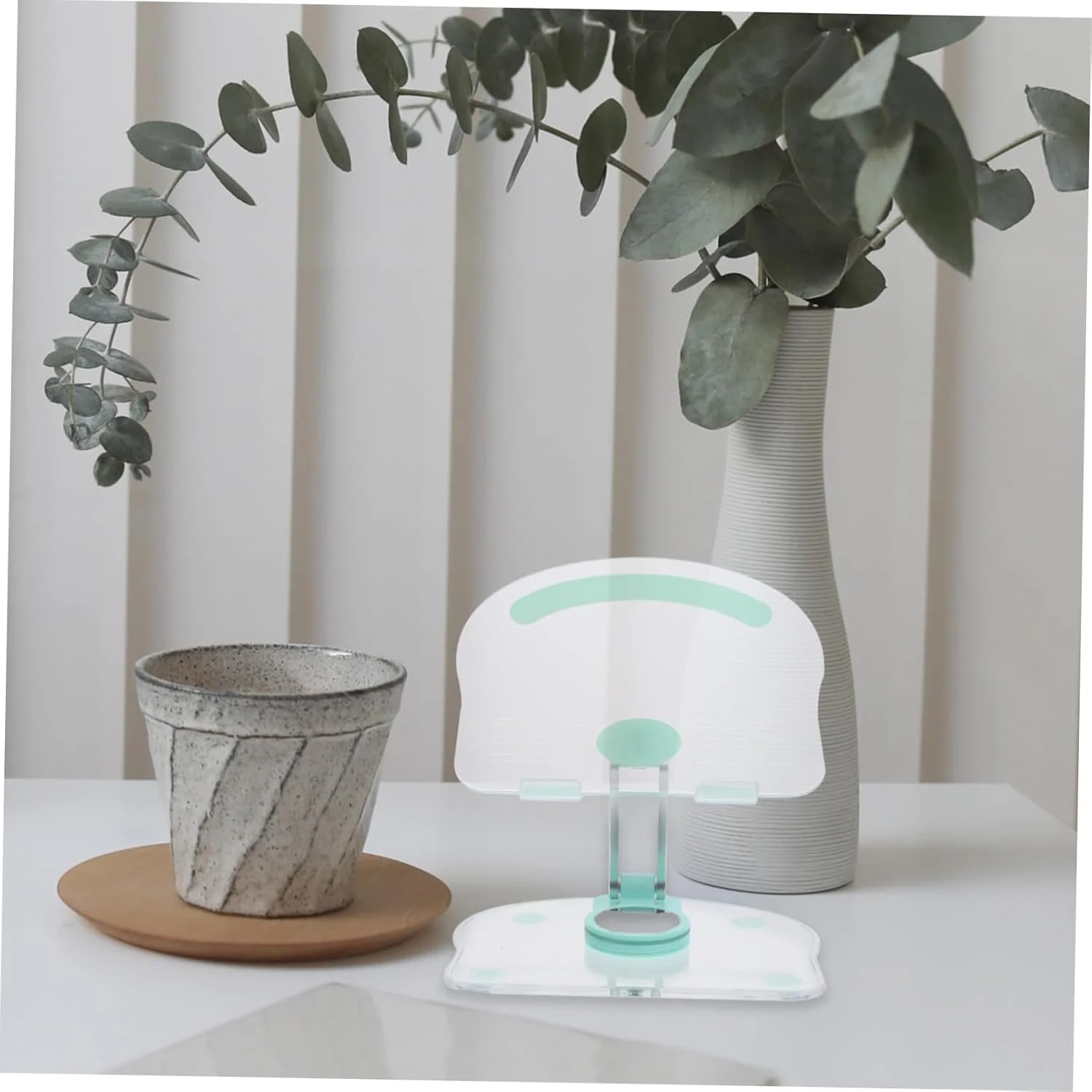 نگهدارنده تلفن همراه چرخشی اکریلیک قابل تنظیم Angoily برای تبلت، پایه چند منظوره تبلت اکریلیک