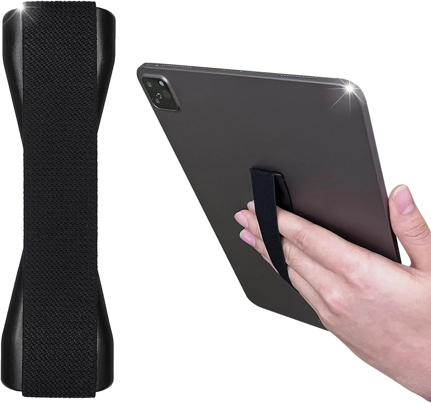 بند نگهدارنده دستی برای تبلت ها، تلفن های بزرگ، آیپد، کیندل و غیره - مشکی