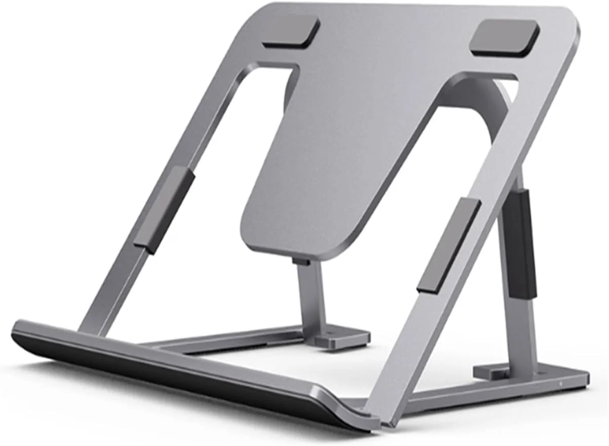 پایه تبلت قابل تنظیم و تاشو، نگهدارنده تبلت آلومینیومی باریک و قابل حمل برای میز، سازگار با آیپد پرو/ایر/مینی، سامسونگ تب، سرفیس پرو، کیندل فایر