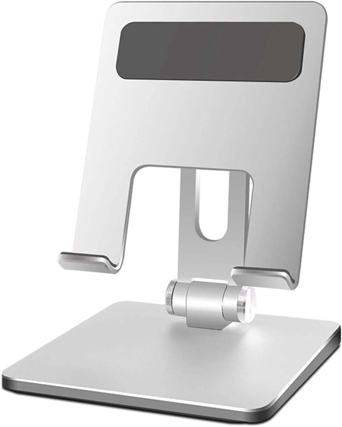 پایه تبلت قابل تنظیم، نگهدارنده تبلت آلیاژ آلومینیوم تاشو ضد لغزش رومیزی، قابل حمل با ظرفیت باربری قوی برای تبلت، تلفن همراه