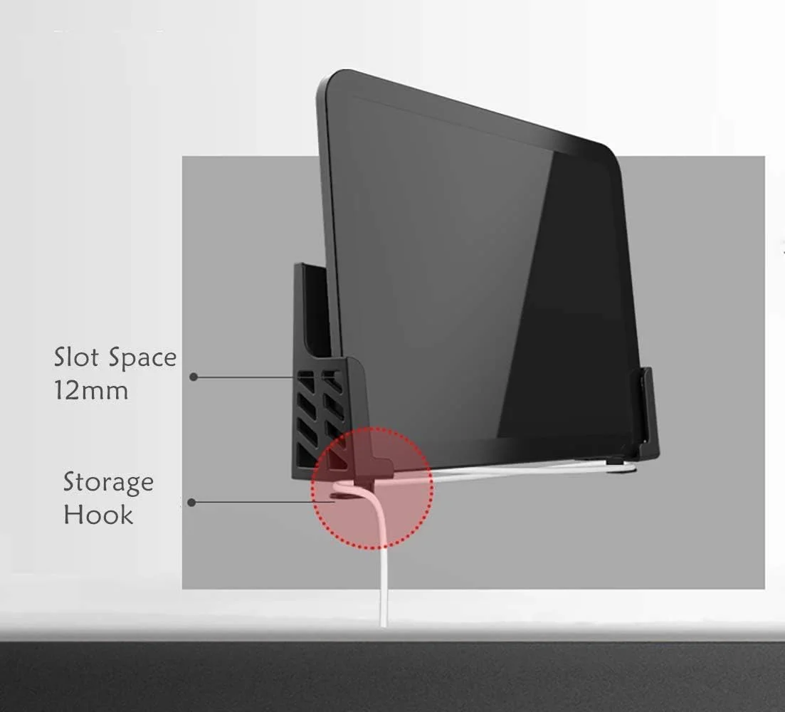 پایه دیواری چسبی یونیورسال برای تبلت، تلفن هوشمند، کتابخوان الکترونیکی، نگهدارنده کنترل از راه دور، قابل نصب روی دیوار، مناسب برای آیپد، سامسونگ، گوگل، سرفیس، نصب با چسب 3M یا پیچ، مشکی پایه دیواری چسبی یونیورسال برای تبلت، تلفن هوشمند، کتابخوان الکترونیکی، نگهدارنده کنترل از راه دور، قابل نصب روی دیوار، مناسب برای آیپد، سامسونگ، گوگل، سرفیس، نصب با چسب 3M یا پیچ، مشکی