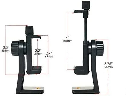 نگهدارنده گوشی هوشمند ممتاز Acuvar / آداپتور پایه سه پایه عمودی و افقی با براکت چرخشی با پیچ 1/4 اینچی / گیره قابل تنظیم برای آیفون، تلفن همراه اندروید، مونوپاد، پایه دوربین نگهدارنده گوشی هوشمند ممتاز Acuvar / آداپتور پایه سه پایه عمودی و افقی با براکت چرخشی با پیچ 1/4 اینچی / گیره قابل تنظیم برای آیفون، تلفن همراه اندروید، مونوپاد، پایه دوربین