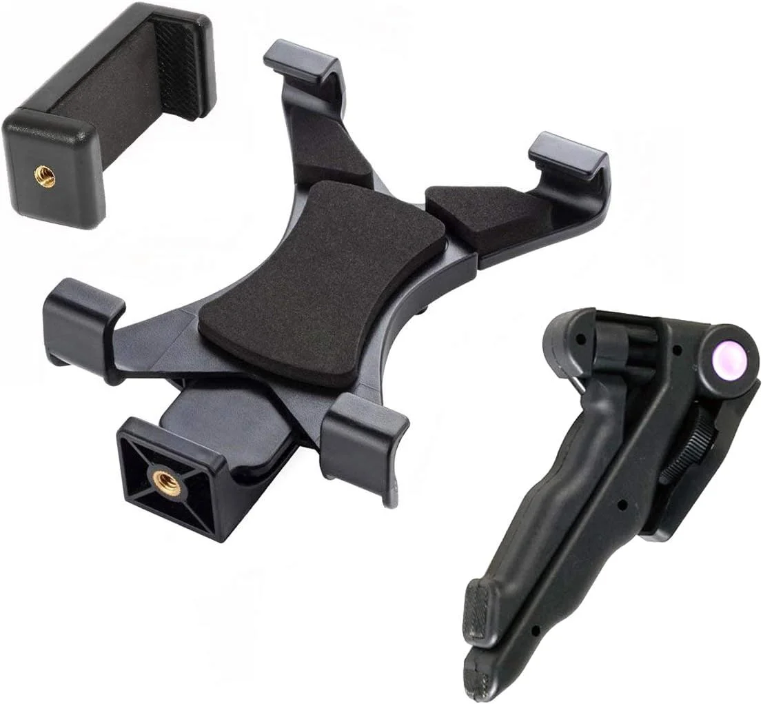 پایه نگهدارنده تبلت 7-10 اینچی به همراه سه پایه با دسته تفنگی و رزوه 1/4-20 مناسب برای آیپد پرو 11 10.5 9.7 ایر مینی گلکسی تب (نگهدارنده گوشی هوشمند برای گلکسی S23 S24 Ultra و گوشی 15 14 13 PRO MAX) پایه نگهدارنده تبلت 7-10 اینچی به همراه سه پایه با دسته تفنگی و رزوه 1/4-20 مناسب برای آیپد پرو 11 10.5 9.7 ایر مینی گلکسی تب (نگهدارنده گوشی هوشمند برای گلکسی S23 S24 Ultra و گوشی 15 14 13 PRO MAX)