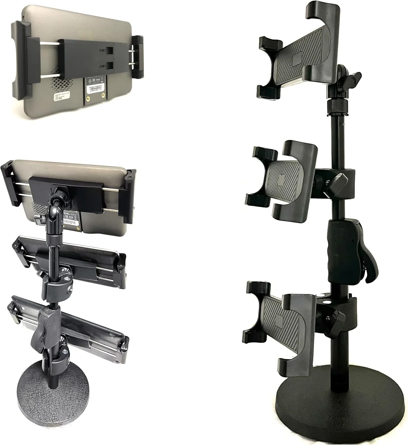 پایه نگهدارنده رومیزی تبلت/گوشی هوشمند یونیورسال 3 در 1 با پایه فلزی، مناسب تبلت و گوشی های 6 تا 13 اینچی پایه نگهدارنده رومیزی تبلت/گوشی هوشمند یونیورسال 3 در 1 با پایه فلزی، مناسب تبلت و گوشی های 6 تا 13 اینچی