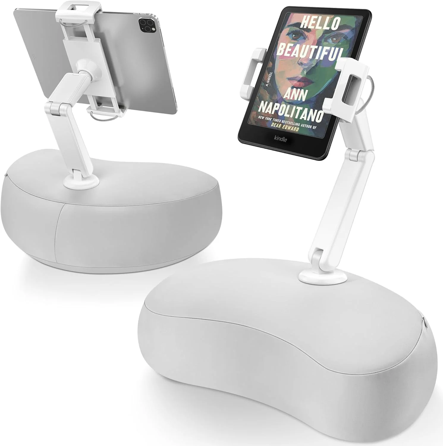 بالشتک نگهدارنده تبلت AboveTEK برای تخت، نگهدارنده تبلت 360 درجه قابل تنظیم بدون دست برای مطالعه روی پا با کیسه لوبیا نرم، هدیه ایده آل برای مادر، مناسب برای تبلت، تلفن و کیندل 4.7 تا 12.9 اینچی - خاکستری بالشتک نگهدارنده تبلت AboveTEK برای تخت، نگهدارنده تبلت 360 درجه قابل تنظیم بدون دست برای مطالعه روی پا با کیسه لوبیا نرم، هدیه ایده آل برای مادر، مناسب برای تبلت، تلفن و کیندل 4.7 تا 12.9 اینچی - خاکستری