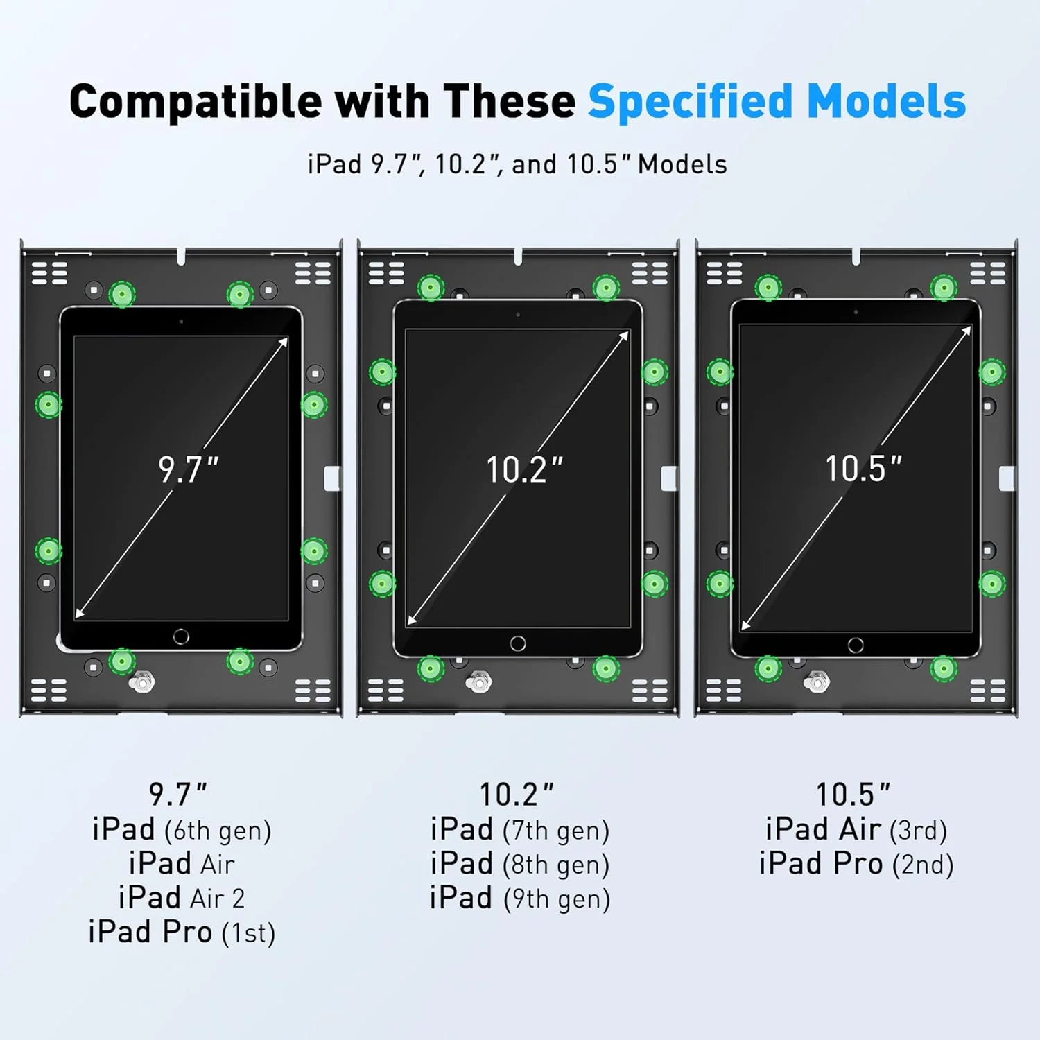 پایه ایستاده آیپد ضد سرقت AboveTEK، پایه تبلت کیوسک POS امن و مستحکم، محفظه نگهدارنده امن با قابلیت تنظیم ارتفاع به همراه قفل و کلید برای آیپد/آیپد ایر/آیپد پرو، ایده آل برای کسب و کارهای خرده فروشی پایه ایستاده آیپد ضد سرقت AboveTEK، پایه تبلت کیوسک POS امن و مستحکم، محفظه نگهدارنده امن با قابلیت تنظیم ارتفاع به همراه قفل و کلید برای آیپد/آیپد ایر/آیپد پرو، ایده آل برای کسب و کارهای خرده فروشی