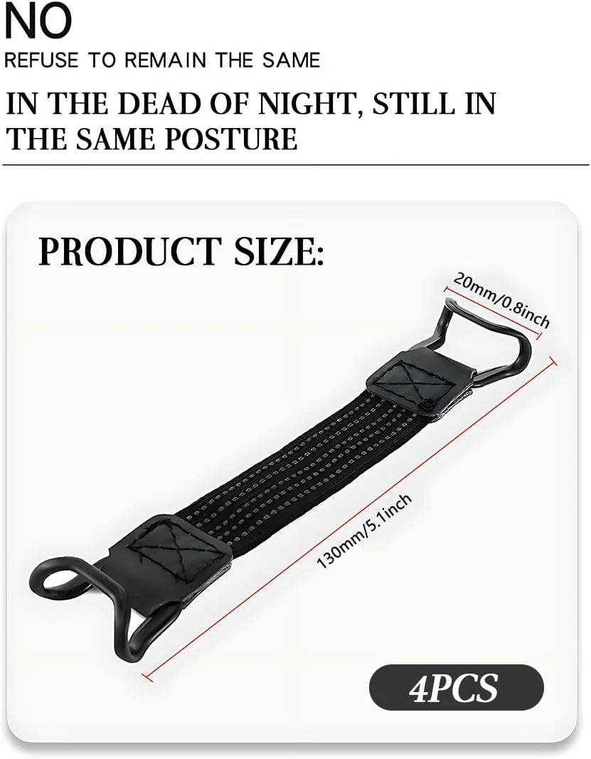 بند دستی برای کتابخوان های الکترونیکی و تبلت های 6-8 اینچی - بند نگهدارنده تبلت بسیار الاستیک و چند منظوره، بسته 4 عددی، مشکی