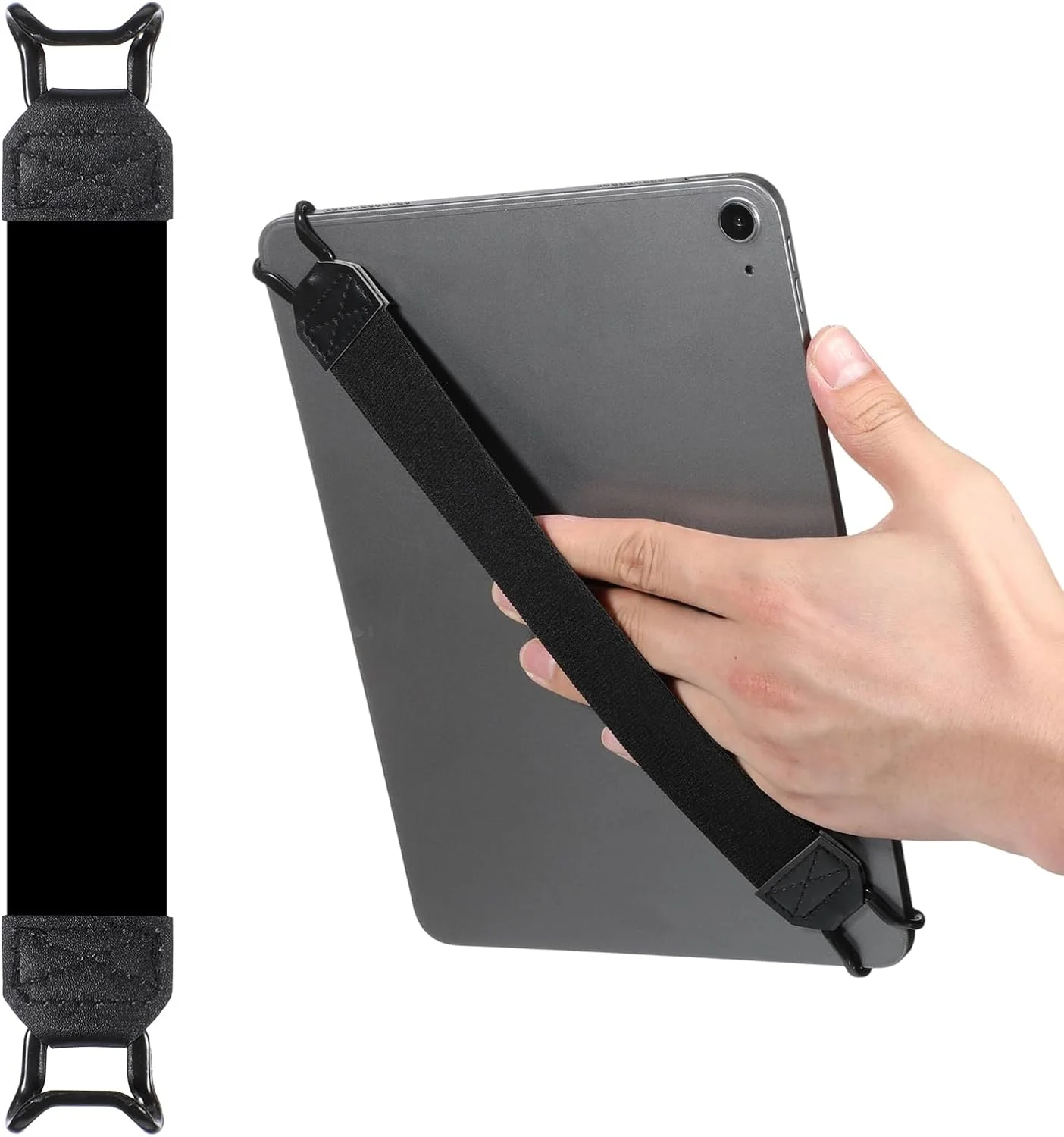 نگهدارنده دستی تبلت، کشسان و چند منظوره، مناسب برای تبلت های کتابخوان الکترونیکی 6 تا 7.5 اینچی کوبو/ویاگا/لنوو/سونی (مشکی)