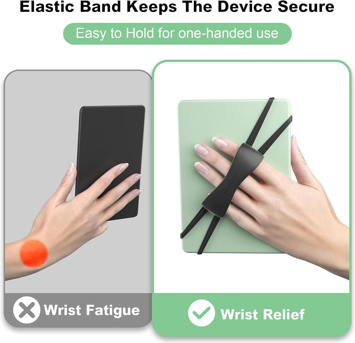 بسته 2 عددی بند دستی راحت YelaJoy برای کیندل و تبلت، لوازم جانبی کیندل برای مطالعه در رختخواب، نگهدارنده ایمن و سبک وزن برای پیپروایت/کوبو/اواسیس/کتاب الکترونیکی/تلفن 4.7-8 اینچی (مشکی) بسته 2 عددی بند دستی راحت YelaJoy برای کیندل و تبلت، لوازم جانبی کیندل برای مطالعه در رختخواب، نگهدارنده ایمن و سبک وزن برای پیپروایت/کوبو/اواسیس/کتاب الکترونیکی/تلفن 4.7-8 اینچی (مشکی)