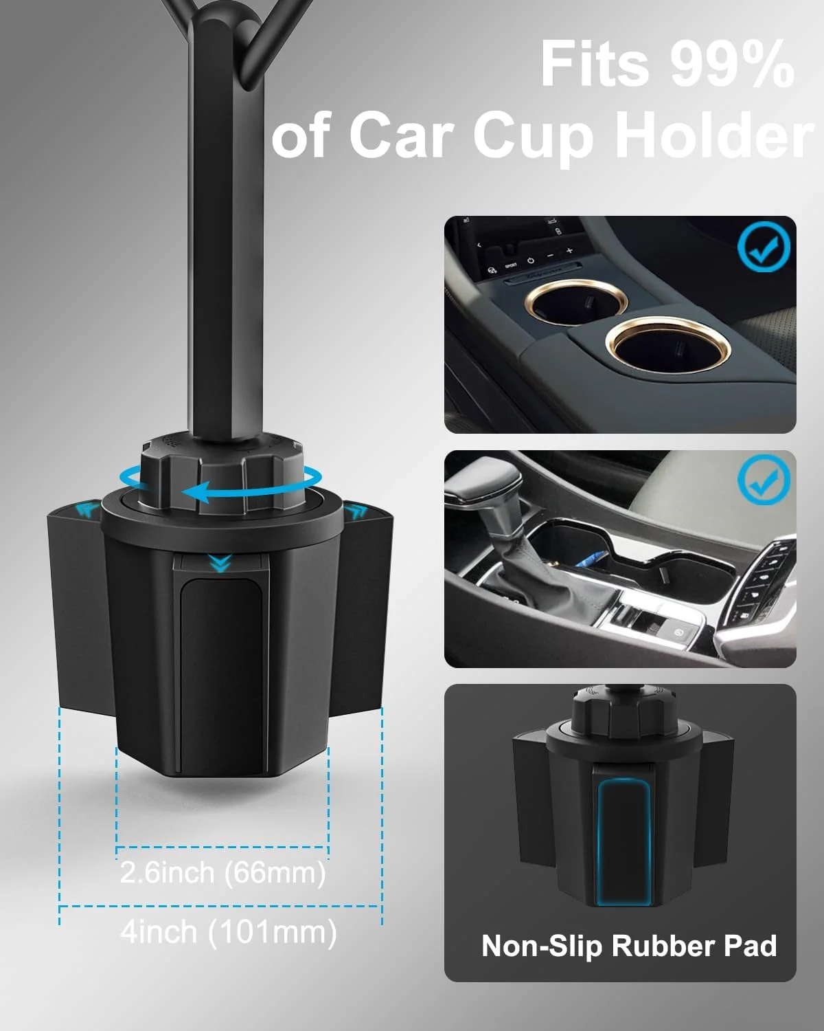 پایه تبلت و گوشی وولیی برای خودرو، هولدر لیوانی تبلت برای کامیون