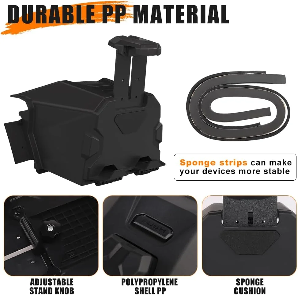 نگهدارنده تلفن تبلت برای هوندا پایونیر ۱۰۰۰ ۳P ۵P ۶P مدل ۲۰۲۲-۲۰۲۵، نگهدارنده دستگاه الکترونیکی GPS تبلت تلفن همراه با جعبه ذخیره سازی برای لوازم جانبی هوندا پایونیر ۱۰۰۰ ۱۰۰۰-۵ ۱۰۰۰-۶ مدل ۲۰۲۲-۲۰۲۵