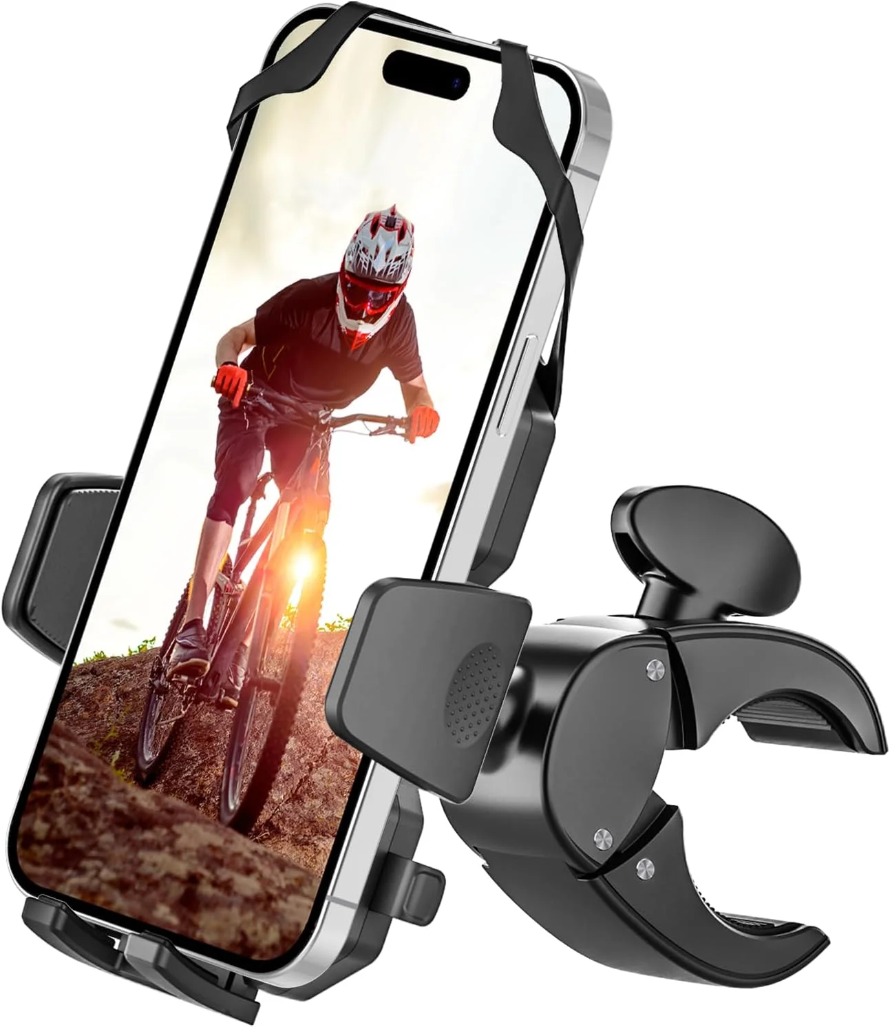 پایه تبلت دوچرخه وولیی، نگهدارنده تبلت موتور سیکلت فرمان فوق العاده پایدار با بازوی فلزی