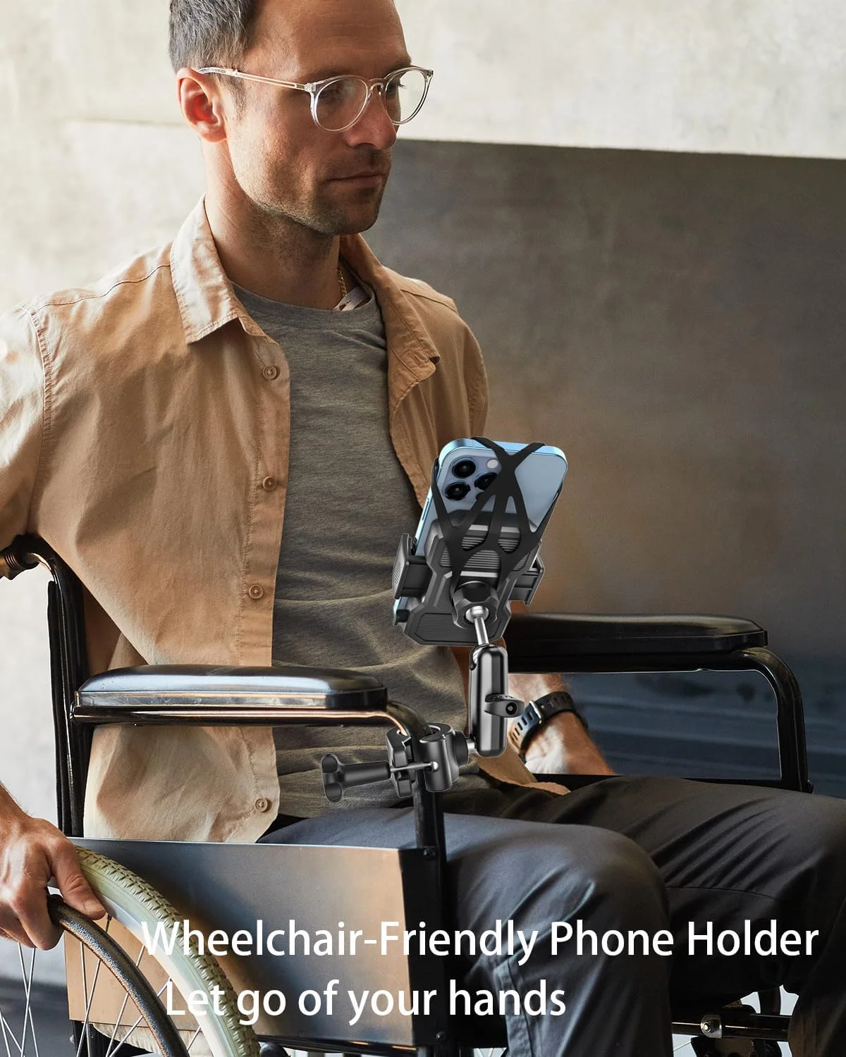 پایه نگهدارنده تبلت و گوشی موتور سیکلت وولیی برای فرمان با قطر 3/4 تا 1 و 1/4 اینچ، محافظت دوگانه