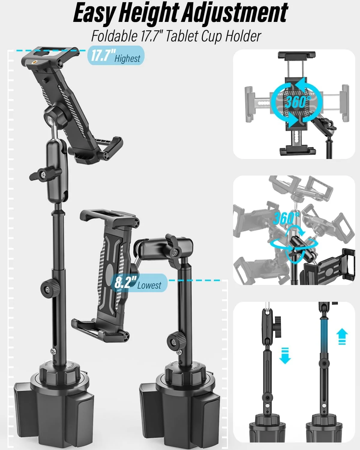 نگهدارنده تبلت بزرگ خودرو وولیی