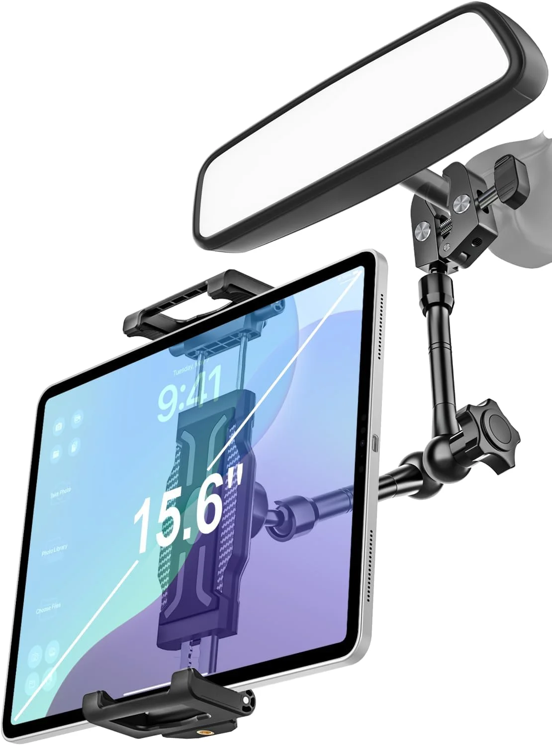 نگهدارنده تبلت آینه عقب وولیی - بازوی بلند فلزی