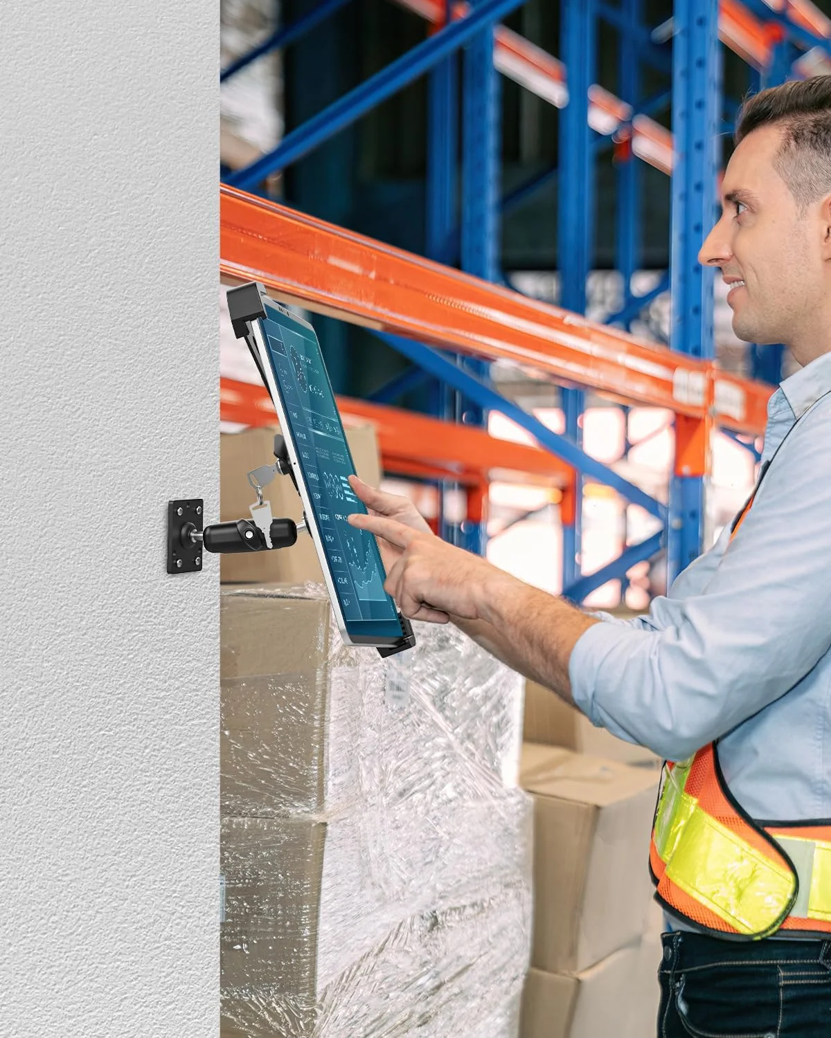 پایه دیواری تبلت ضد سرقت woleyi، پایه نگهدارنده تبلت فلزی با قابلیت چرخش 360 درجه همراه با قفل و کلید، سازگار با آیپد پرو 13، ایر، تبلت های سامسونگ گلکسی، سرفیس پرو، گو، فایر HD، دستگاه های 9-14 اینچی پایه دیواری تبلت ضد سرقت woleyi، پایه نگهدارنده تبلت فلزی با قابلیت چرخش 360 درجه همراه با قفل و کلید، سازگار با آیپد پرو 13، ایر، تبلت های سامسونگ گلکسی، سرفیس پرو، گو، فایر HD، دستگاه های 9-14 اینچی