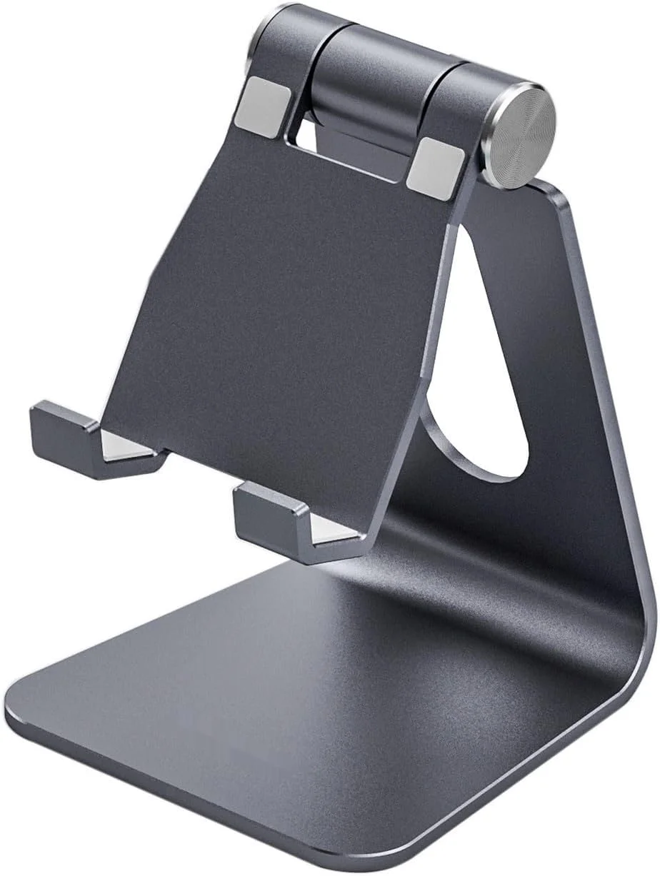 نگهدارنده تبلت و تلفن هوشمند قابل تنظیم با 1 چرخش - ایده آل برای تماشای فیلم و تماس های ویدیویی.