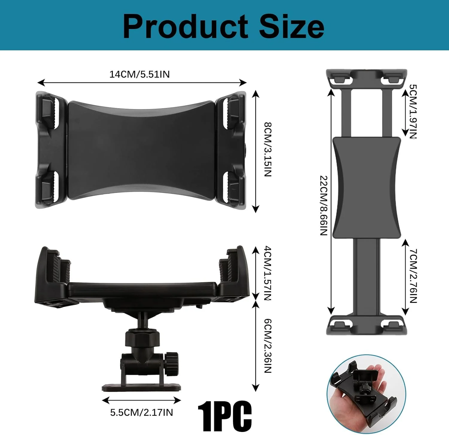 پایه دیواری تبلت یونیورسال برای صفحهنمایشهای الکترونیکی 4.5 تا 13.5 اینچی، نگهدارنده تبلت سازگار با آیپد، آیفون، کیندل، گلکسی تب، سرفیس، سوییچ، تلفن و تلفن هوشمند پایه دیواری تبلت یونیورسال برای صفحهنمایشهای الکترونیکی 4.5 تا 13.5 اینچی، نگهدارنده تبلت سازگار با آیپد، آیفون، کیندل، گلکسی تب، سرفیس، سوییچ، تلفن و تلفن هوشمند